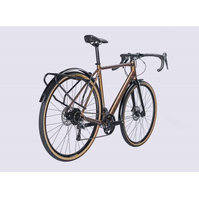 Vélo gravel 700 alu - LAPIERRE 2023 CrossHill 3.0 - Marron irisé décor noir : 2x10v