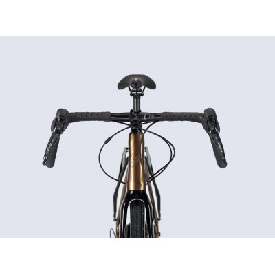 Vélo gravel 700 alu - LAPIERRE 2023 CrossHill 3.0 - Marron irisé décor noir : 2x10v