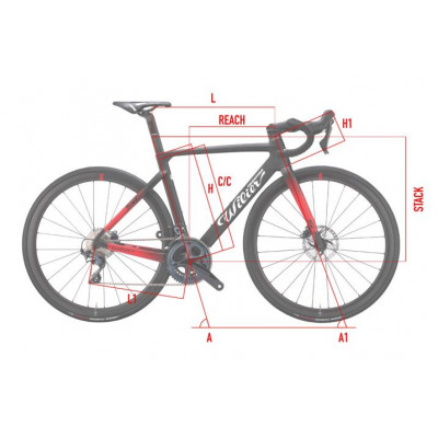 Vélo course 700 carbon WILIER 2023 Cento10 SL Disc Ultégra NDR38 rouge brillant décor blanc et noir