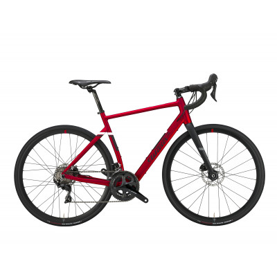 Vélo à assistance électrique course alu - WILIER 2022 Triestina Hybrid 105 250 - Rouge velvet mat décor noir et blanc :