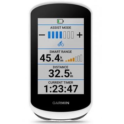GPS vélo compteur - GARMIN Edge Explore 2 - blanc décor noir