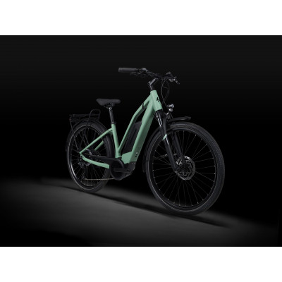 Vélo électrique urbain 27.5p alu - LAPIERRE 2023 e-Explorer 3.4 Mixt 400 - Sable mat décor noir