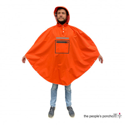 Poncho impermèable - THE PEOPLE'S PONCHO polyester RainCare - orange Hardy