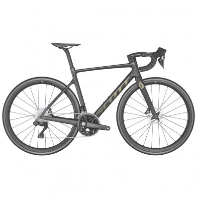 Vélo course 700 carbone - SCOTT 2022 Addict RC 15 Carbon Black - Noir carbon décor crème : 2x12v