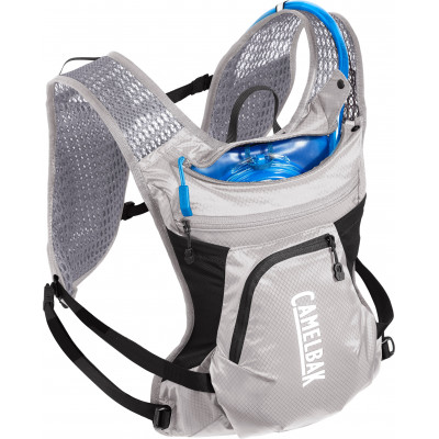 Sac hydratation route ou vtt - CAMELBAK Women Chase Bike Vest - gris argent décor noir