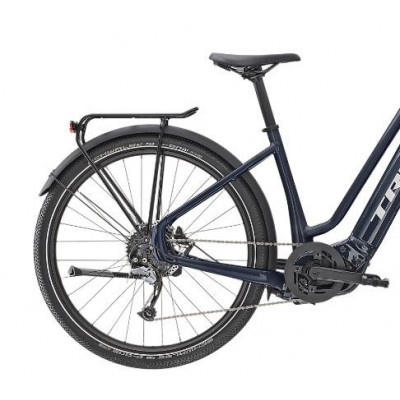 Vélo électrique vtc urbain 27.5p alu - TREK 2022 Allant+ 7 Lowstep 500 - Bleu nuit décor gris argent