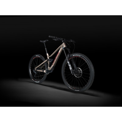 Vélo VTT 29p carbone - LAPIERRE 2023 Zesty AM CF 7.9 - Gris nacré décor noir  : 150/150mm
