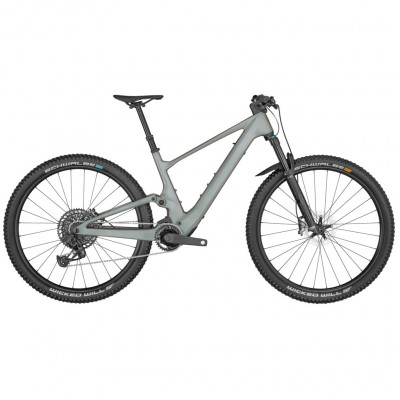  Vélo électrique VTT 29p alu - SCOTT 2023 Lumen eRide 900 360 - Argent irisé brillant décor noire : 130/130mm