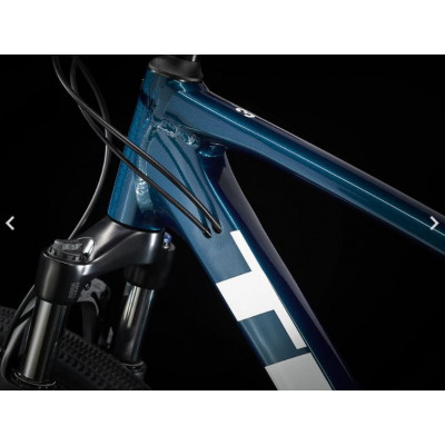 Vélo VTC homme 28p alu - TREK 2023 Dual Sport 3 - Dark Aquatic - Bleu métallisé décor blanc :