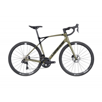  Vélo course 700 carbone - LAPIERRE 2022 Pulsium Sat 7.0 DI2 Disc - Vert kaki décor noir : 2x12v