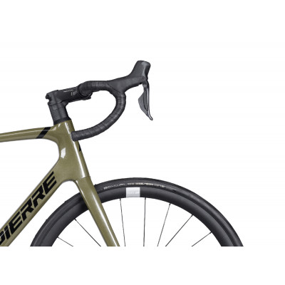 Vélo course 700 carbone - LAPIERRE 2024 Pulsium Sat 7.0 DI2 Disc - Vert kaki décor noir : 2x12v,