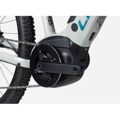  Vélo électrique VTT 29p alu - LAPIERRE 2023 Overvolt HT 5.4 400 - Blanc crème décor bleu turquoise : 100mm