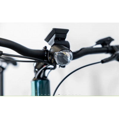 Vélo électrique vtc urbain 27.5p alu - TREK 2023 Allant+ 5 Lowstep 545 - Blue Sage décor noir : cadre ouvert
