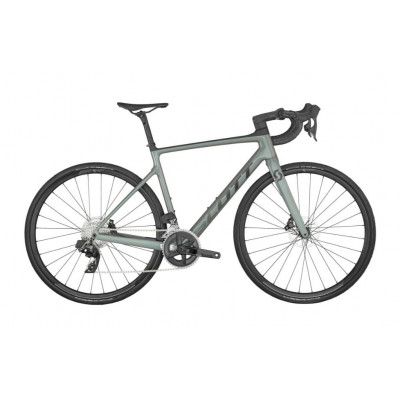  Vélo course 700 carbone - SCOTT 2023 Addict 10 Green - vert décor noir : 2x12v