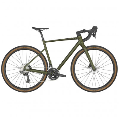  Vélo gravel 700 alu - SCOTT 2023 Speedster Gravel 20 Green - Vert brillant décor noir : 2x11v