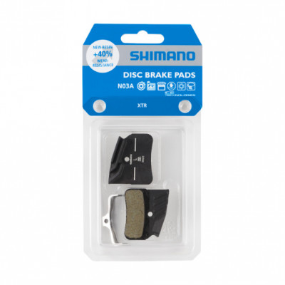 Plaquettes de frein SHIMANO support acier N03A avec ventilation 4 pistons
