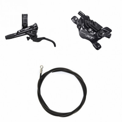 Frein à disque SHIMANO avant XT M8120 4 Pistons PM gris anthracite levier noir