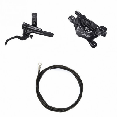 Frein à disque SHIMANO arrière XT M8120 4 Pistons PM gris anthracite levier noir
