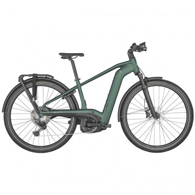 Vélo électrique urbain 28p alu - SCOTT Sub eRide Evo Men 750 - Anthracite décor noir : 63mm