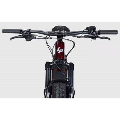  Vélo VTT électrique 29 alu - LAPIERRE 2024 Overvolt TR 6.7 750 - Rouge transparent décor argent: 170/160mm