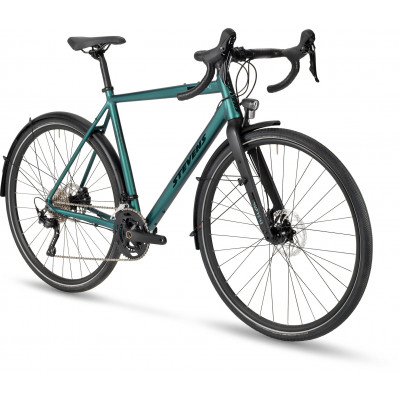  Vélo city gravel 700 alu - STEVENS 2023 Suprême - Vert Ivy Green Décor noir : 2x10v