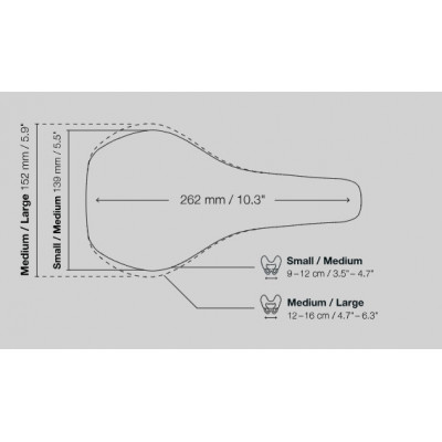 Selle ERGON vtt route SR AllRoad Core Comp S/M 139 M/L 152 noir décor gris