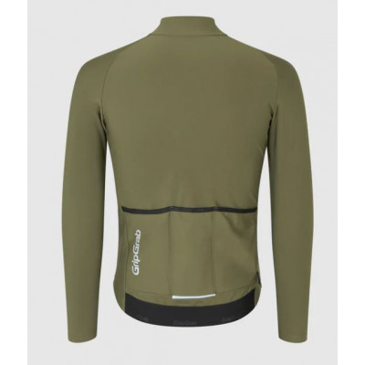 Maillot manches longues - GRIPGRAB ThermaPace - vert olive
