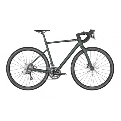 Vélo gravel 700 alu - SCOTT 2023 Speedster Gravel 50 - Vert foncé décor vert d'eau : 2x8v