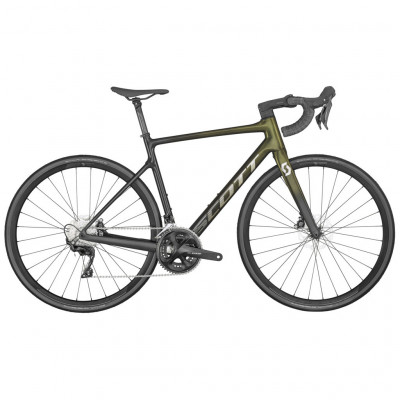  Vélo course 700 carbone - SCOTT 2023 Addict 30 Yellow - jaune métallisé décor argent : 2x11v