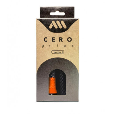  Poignées de guidon AMS caoutchouc Cero Lock-on 30 Noir Orange