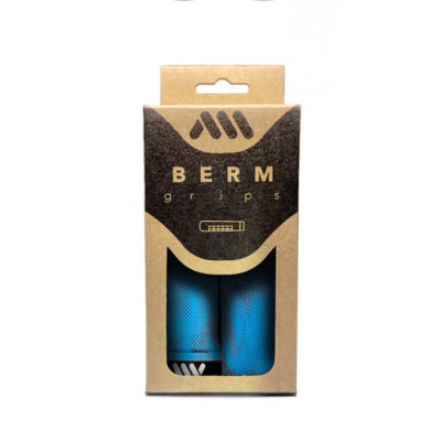  Poignées de guidon AMS caoutchouc Berm Lock-on 29.5/33.9 Bleue Camo
