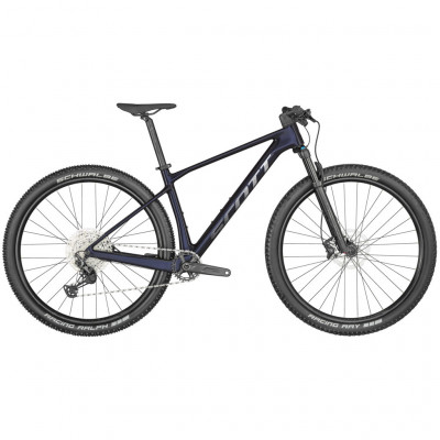 Vélo VTT 29p carbone - SCOTT 2024 Scale 930 Blue - bleu nuit décor argent : 100mm