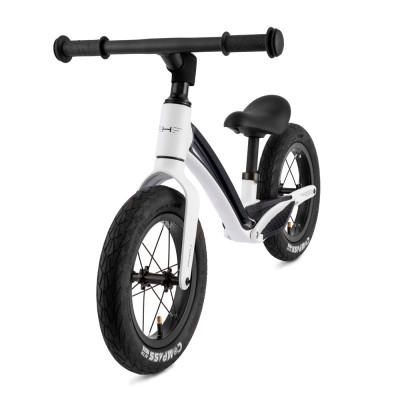  Vélo VTT draisienne enfant 18 à 30 mois composite - HORNIT Airo Plus 12 - Blanc décor noir : suspendu arrière