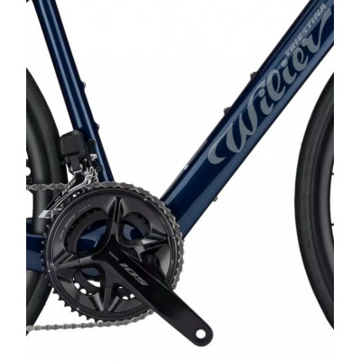  Vélo à assistance électrique course carbon - WILIER 2024 Garda Hybrid 105 DI2 250 - Bleu marine brillant décor gris :