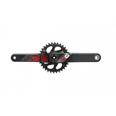 Groupe SRAM vtt 12v XO1 Eagle Dub 29 Boost 148 noir décor rouge