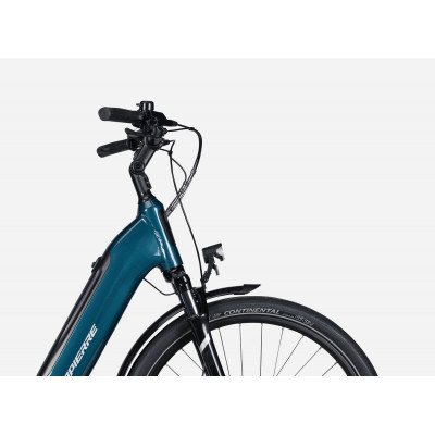 Vélo électrique urbain unisexe 27.5p alu - LAPIERRE 2023 e-Urban 4.5 500 - Bleu pétrole décor blanc : 50mm