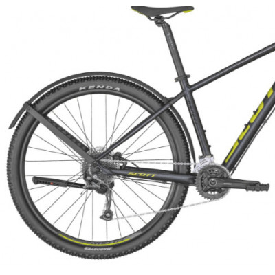  Vélo VTT 29p alu - SCOTT 2023 Aspect 950 EQ - Noir métallisé décor jaune : 100mm