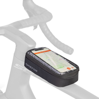 Etui téléphone avec rangement - SYNCROS Toptube Bag Ride Touch Screen DryBag - noir