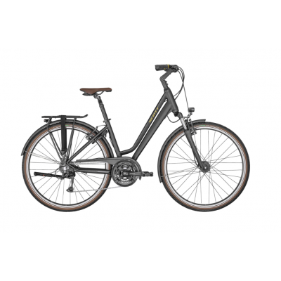 Vélo urbain unisex 28p alu - SCOTT 2024 Sub Comfort 10 Unisex - Anthracite mat décor doré : 63 mm