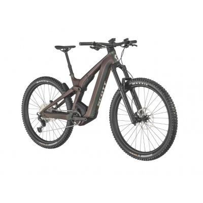 Vélo électrique VTT 29p alu - SCOTT 2024 Patron eRide 920 Black 750 - Noir décor ivoire : 160/160mm