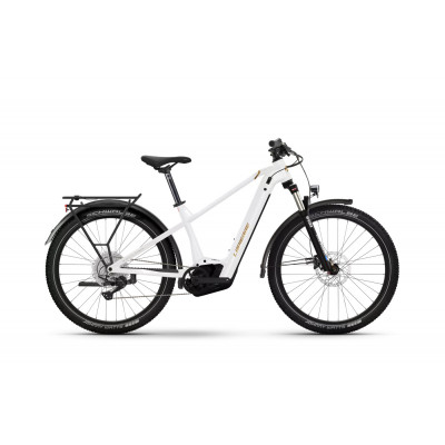 Vélo électrique VTC 27.5p alu - LAPIERRE 2024 Overvolt eExplorer 7.6 High 625 - Blanc décor gold: 120mm