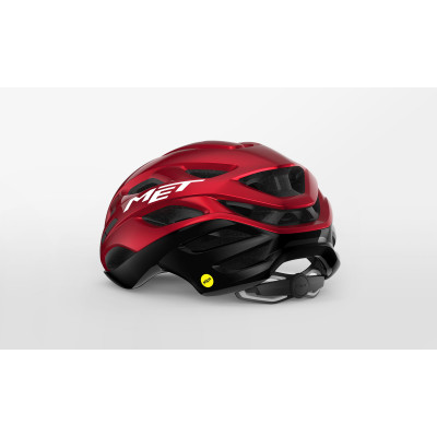 Casque route - MET Estro Mips - rouge décor noir