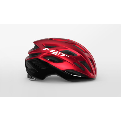 Casque route - MET Estro Mips - rouge décor noir