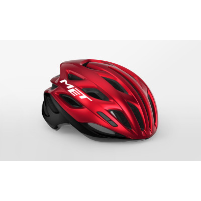 Casque route - MET Estro Mips - rouge décor noir