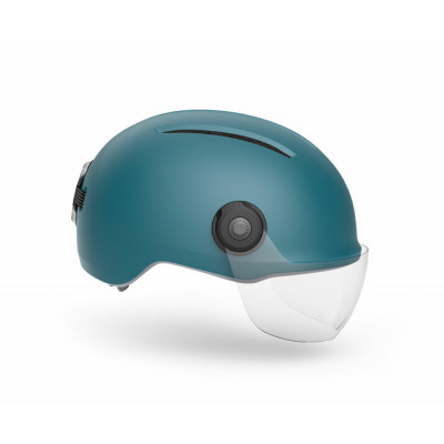 Casque ville - MET Vibe On Mips - bleu pétrole décor gris