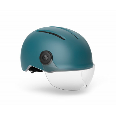 Casque ville - MET Vibe On Mips - bleu pétrole décor gris