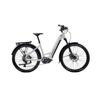 Vélo électrique VTC 27.5p alu - LAPIERRE 2024 Overvolt eExplorer 7.6 Low 625 - Blanc décor gold: 120mm