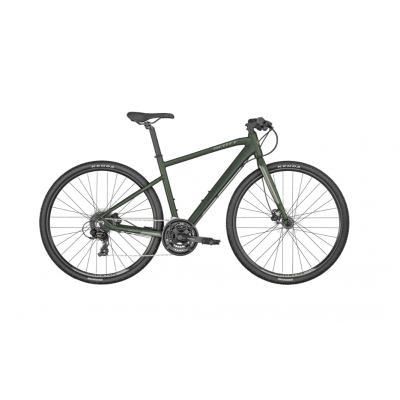 Vélo Fitness Homme 28p alu - SCOTT 2024 Sub Cross 50 Men Rigide - Anthracite décor décor argent: 3x8v 48x38x28/11x34