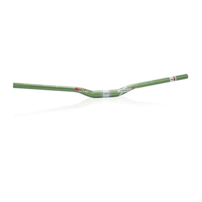 Cintre XLC alu vtt relevé Pro Ride HB-M16 31.8 vert décor blanc, haut 25mm, ...