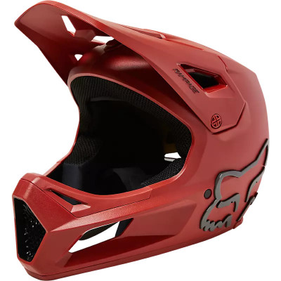 Casque intégral vtt - FOX Rampage - rouge décor noir